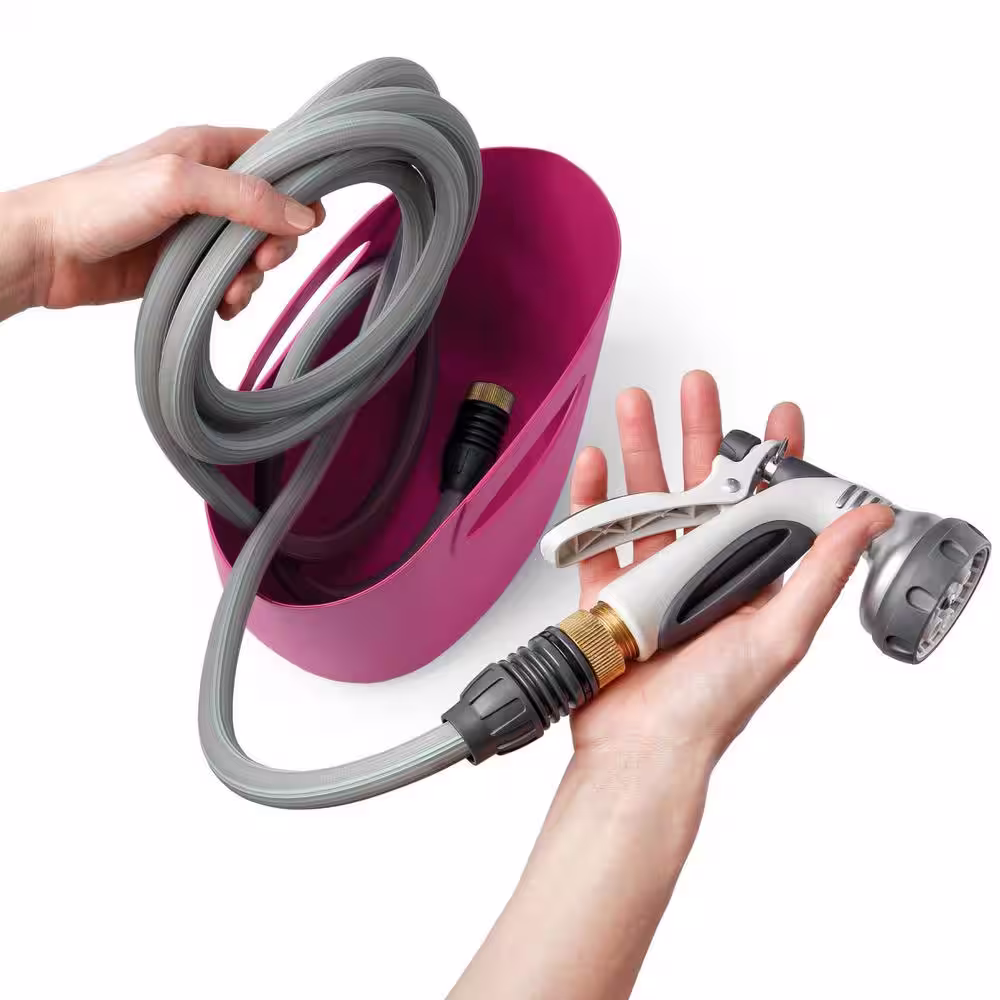 None 1/2 in. Dia. x 50 ft. Self Expandable Hose Kit Aquago in Fuchsia