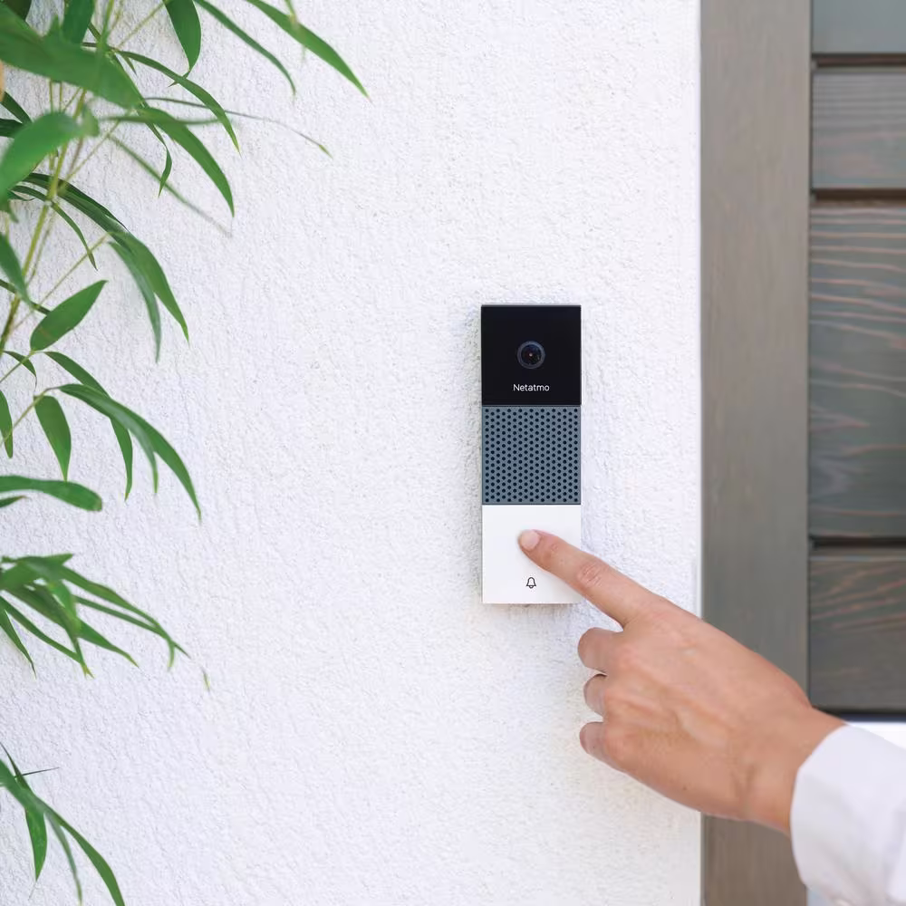 Legrand Netatmo Smart Home 1080P No Subscription Wired Video Doorbell