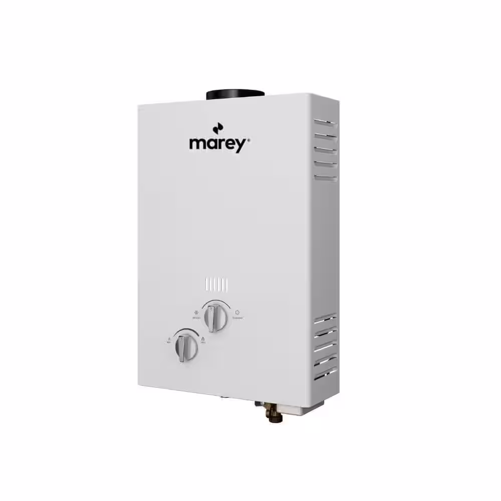 MAREY 2.64 GPM, 68,240 BTU's NG Gas Flow Activated Gas Tankless Water Heater