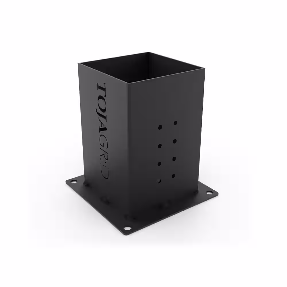 TOJA GRID 6 in. x 6 in. Solo Pergola Post Base and Wall Mount Bracket for Wood Posts (4-Pack)