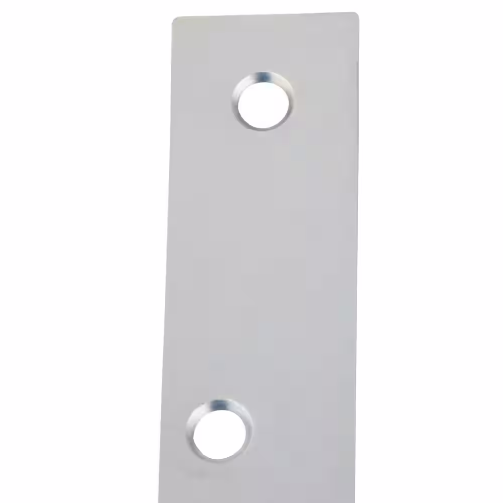Hardware Essentials 8 x 1 in. Zinc Plated Flat Corner Brace (5-Pack)