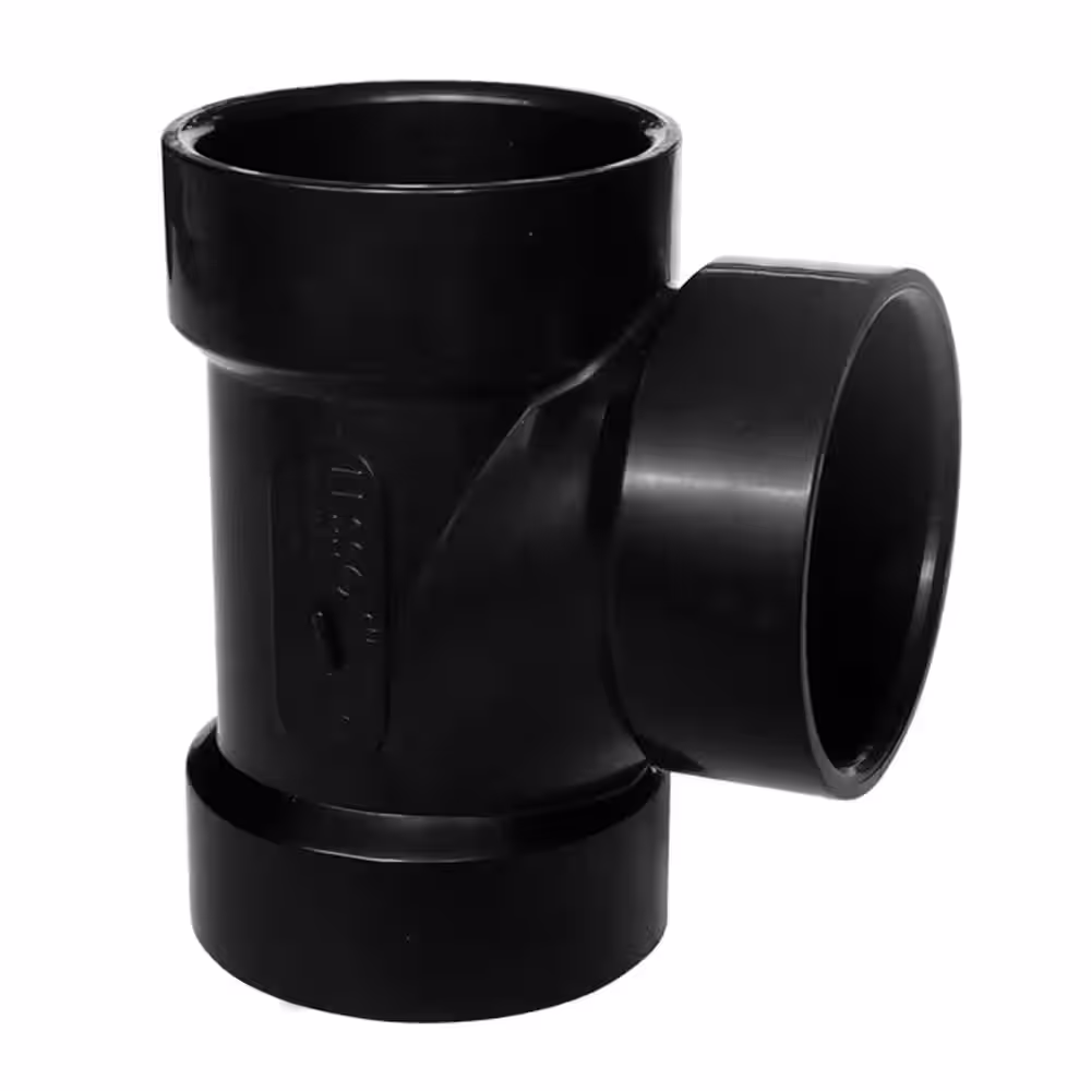 VPC 2 in. ABS Plastic DWV San Tee Fitting