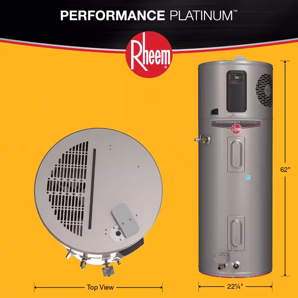 Rheem ProTerra 50 Gal. 10-Year Hybrid High Efficiency Smart Tank Electric Water Heater with Leak Detection & Auto Shutoff