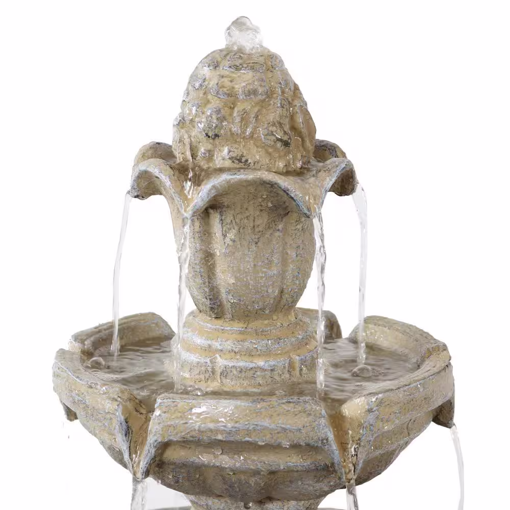 Sunnydaze Decor 48 in. 3-Tier Outdoor Water Fountain