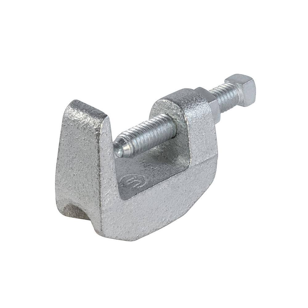 The Plumber's Choice Wide Mouth Beam Clamp for 3/4 in. Threaded Rod in Electro Galvanized Steel