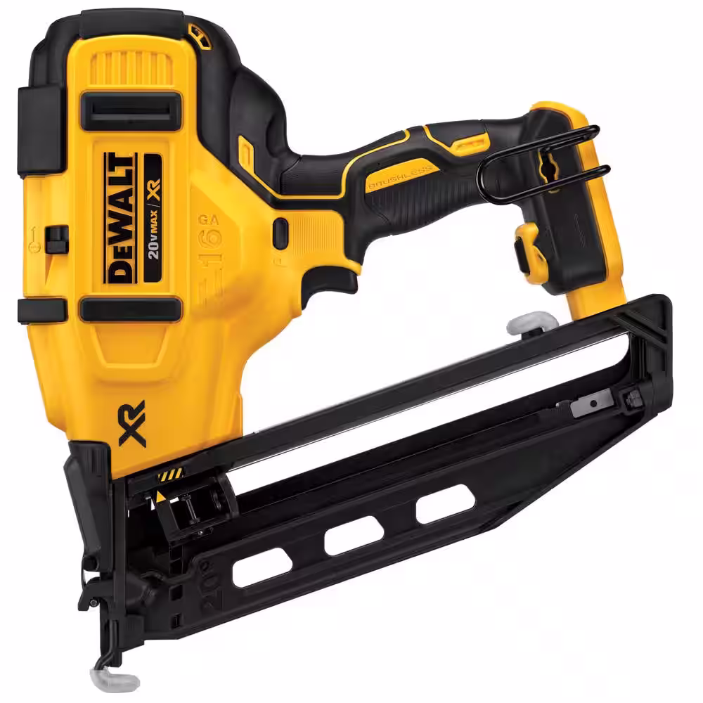 DEWALT 20V MAX Lithium-Ion Cordless 23-Gauge Pin Nailer and 20V 16-Gauge Angled Finish Nailer with 4.0Ah Compact Battery Pack
