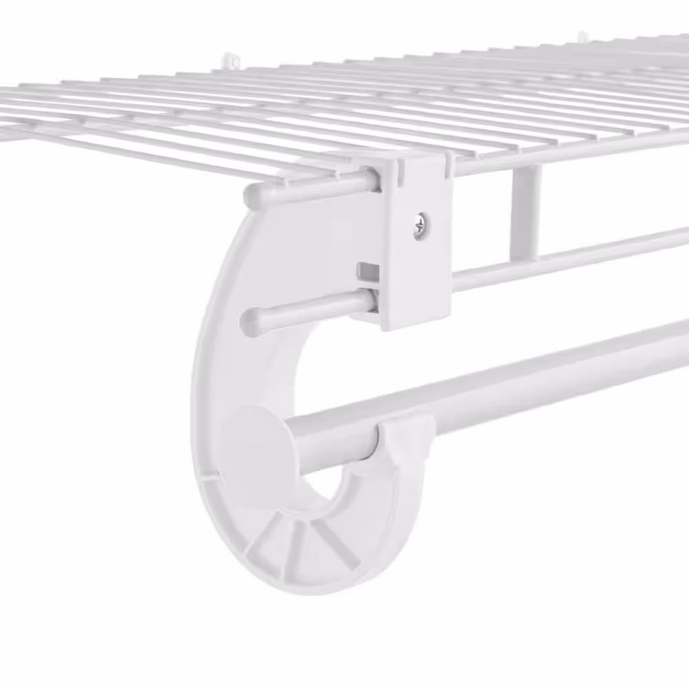 Everbilt Fixed Mount Resin Closet Rod Support Bracket