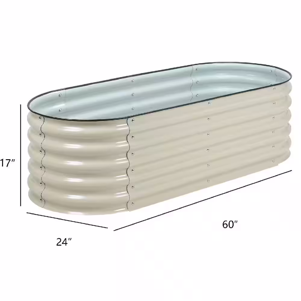 Aoodor 4-In-1 Modular Aluzinc Metal Raised Garden Bed Outdoor Garden Planter Box for Vegetable Flower Herb