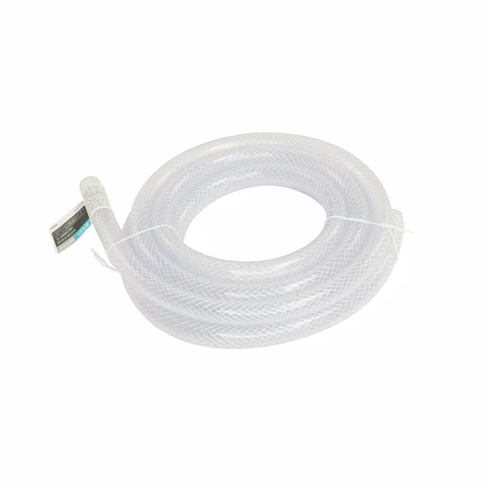 Everbilt 3/4 in O.D. x 1/2 in. I.D. x 10 ft. PVC Braided Vinyl Tube