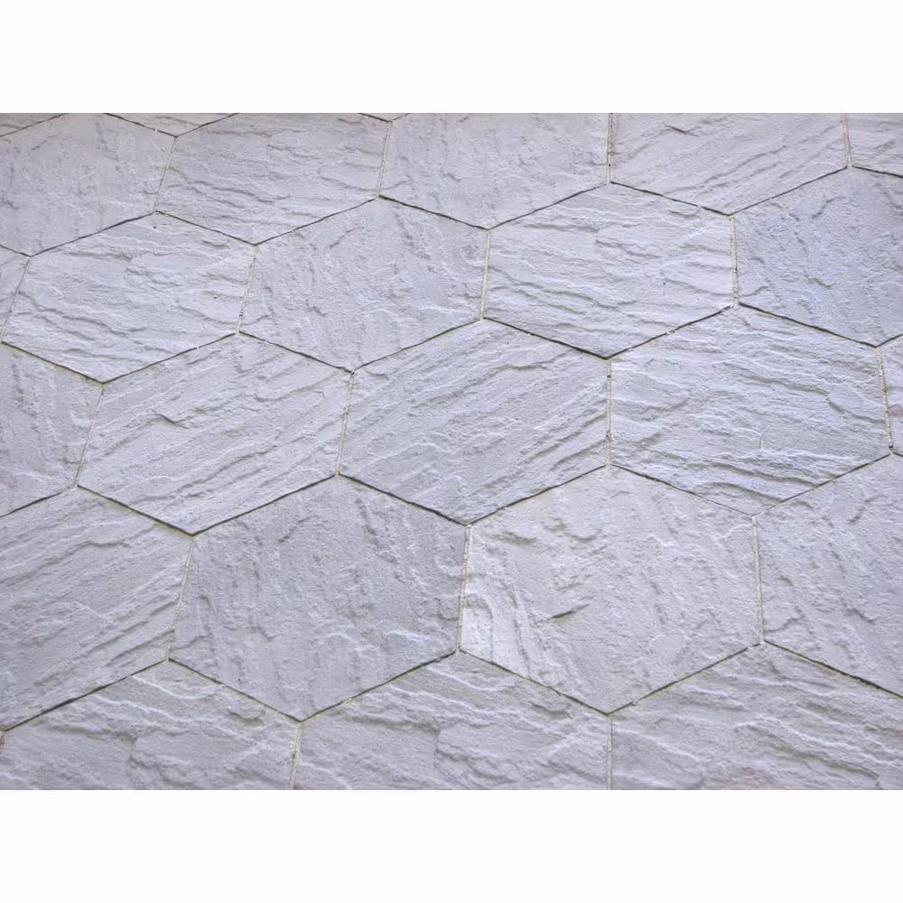 Nantucket Pavers Honeycomb 20 in. x 18 in. Hexagon Gray Concrete Paver Kit (48-Pieces/94 sq. ft./Pallet)