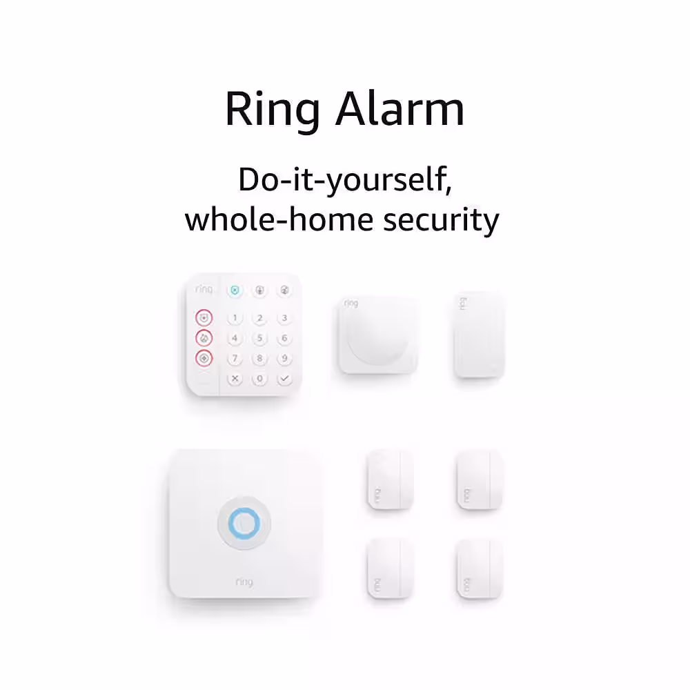 Ring Wireless Home Security Alarm Kit (8-Piece) (2nd Gen) with Video Doorbell - Venetian Bronze (2020 Release)