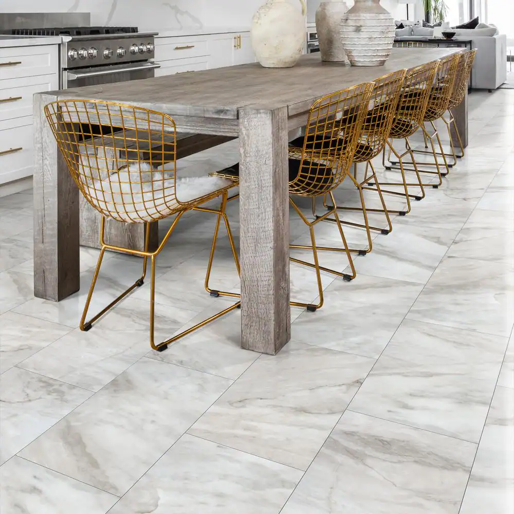 Shaw Vista Plaster 20 MIL x 12 in. W x 24 in. L Click Lock Waterproof Vinyl Tile Flooring (15.8 sqft/case)