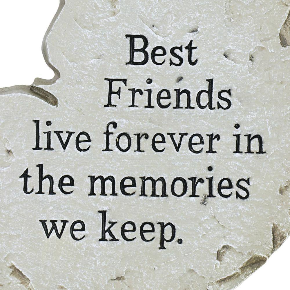 Exhart Cat Memorial Marker 11.75 in. x 11.75 in. x 0.875 in. Cat Memorial Magnesium Step Stone