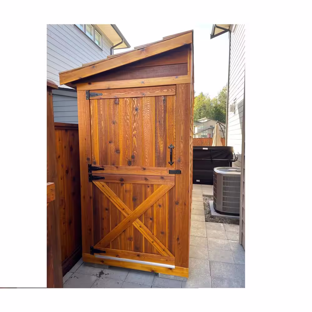 Cedarshed Bayside 13 ft. x 4 ft. 7 in. Western Red Cedar Garden Shed