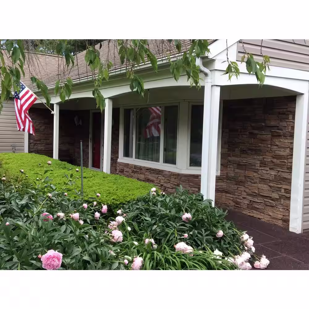 GenStone Stacked Stone 2 in. x 3.5 in. x 42 in. Desert Sunrise Faux Stone Siding Ledger