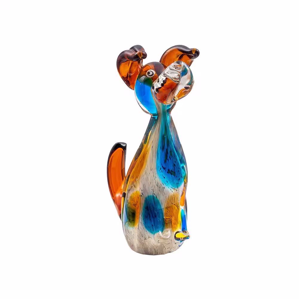 Dale Tiffany Maximo Dog Handcrafted Art Glass Figurine