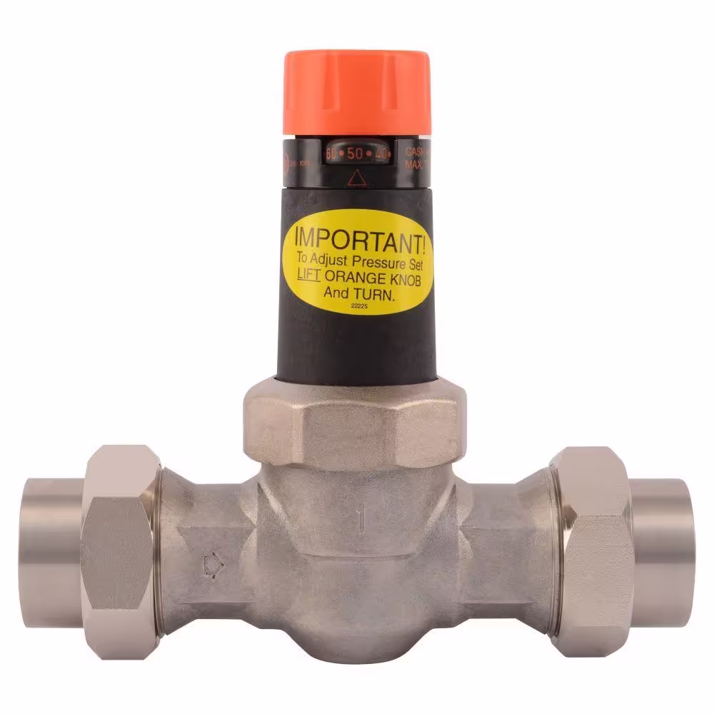 Cash Acme 1 in. Stainless Steel Double Union NPT Pressure Regulating Valve