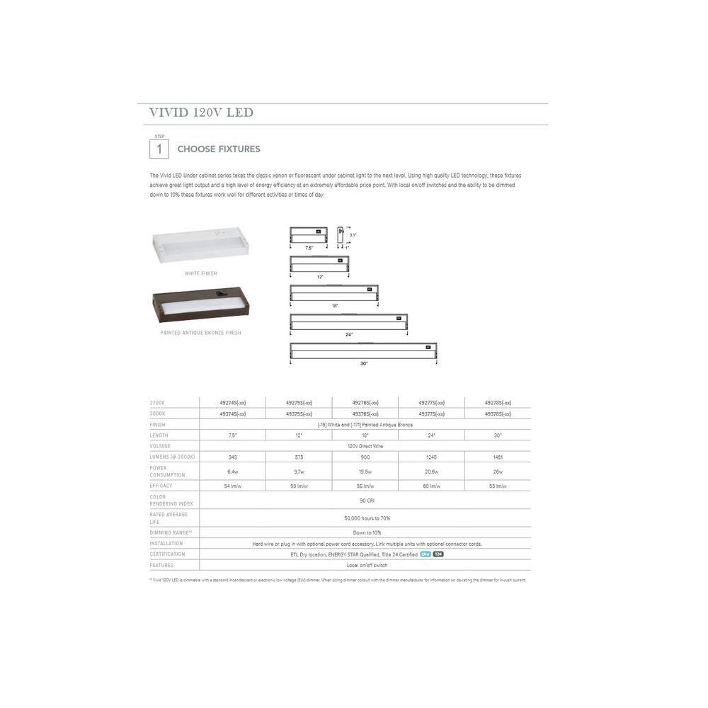 Generation Lighting Vivid LED 6 in. Black Connector Cord