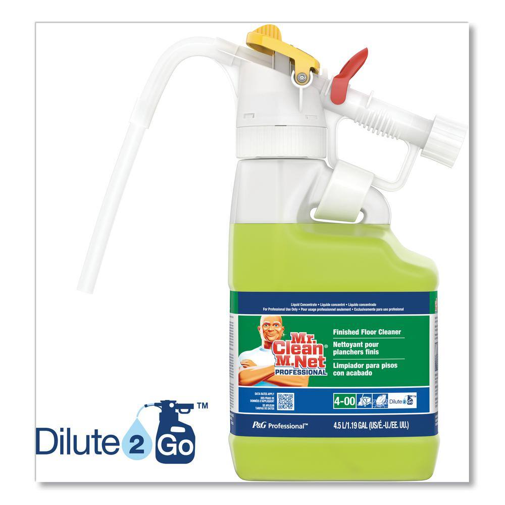 P&G Professional 4.5L Lemon Scent Dilute 2 Go Mr.Clean Finished Floor Cleaner