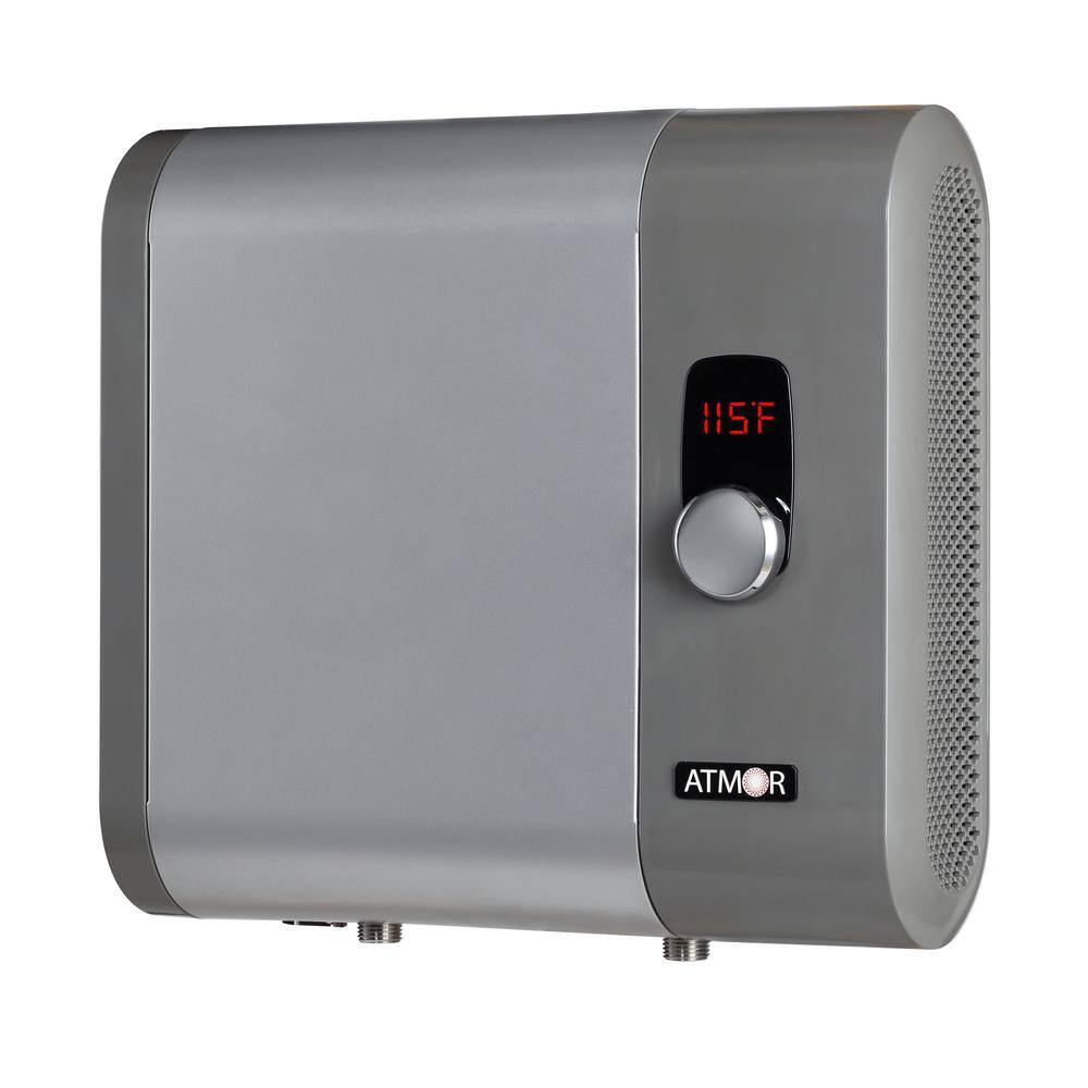 ATMOR 18kW 3.73 GPM Residential Electric Tankless Water Heater Ideal for 1 Bedroom Home or Up to 3 Simultaneous Applications