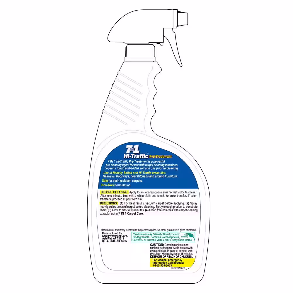 7-IN-1 Carpet Care 24 Oz. High-Traffic Carpet Cleaner Spray Bottle