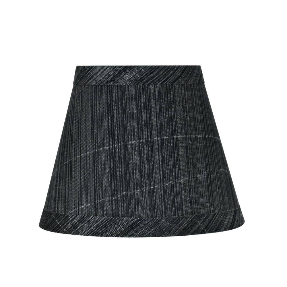 Aspen Creative Corporation 5 in. x 4 in. Grey and Black Hardback Empire Lamp Shade (6-Pack)