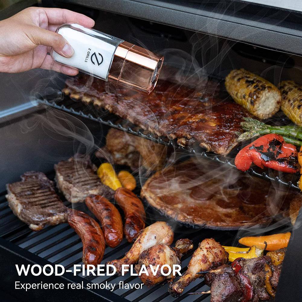 Z GRILLS 590 sq. in. Wood Pellet Grill and Smoker PID, Black