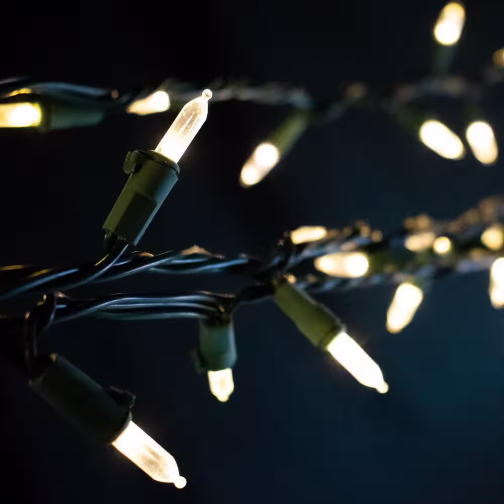 Novolink 200ct Indoor/Outdoor 58ft. Plug-in 5 mm Mini Bulb LED String Light with Bluetooth Wireless Control and App, Warm White