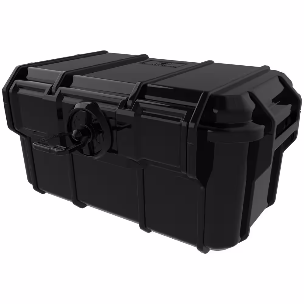 Seahorse 5.8 in. Black Watertight Tool Case