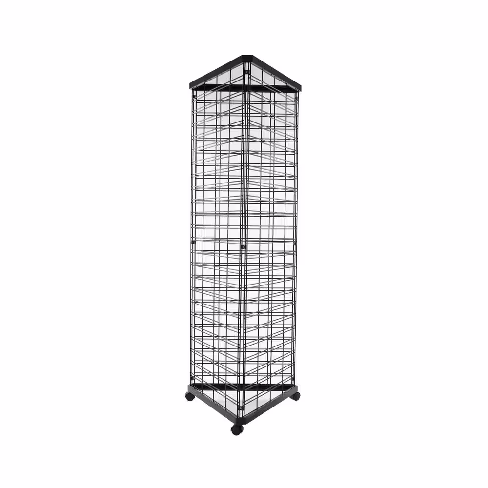 Econoco 24 in. Black Grid Panel Triangle Base