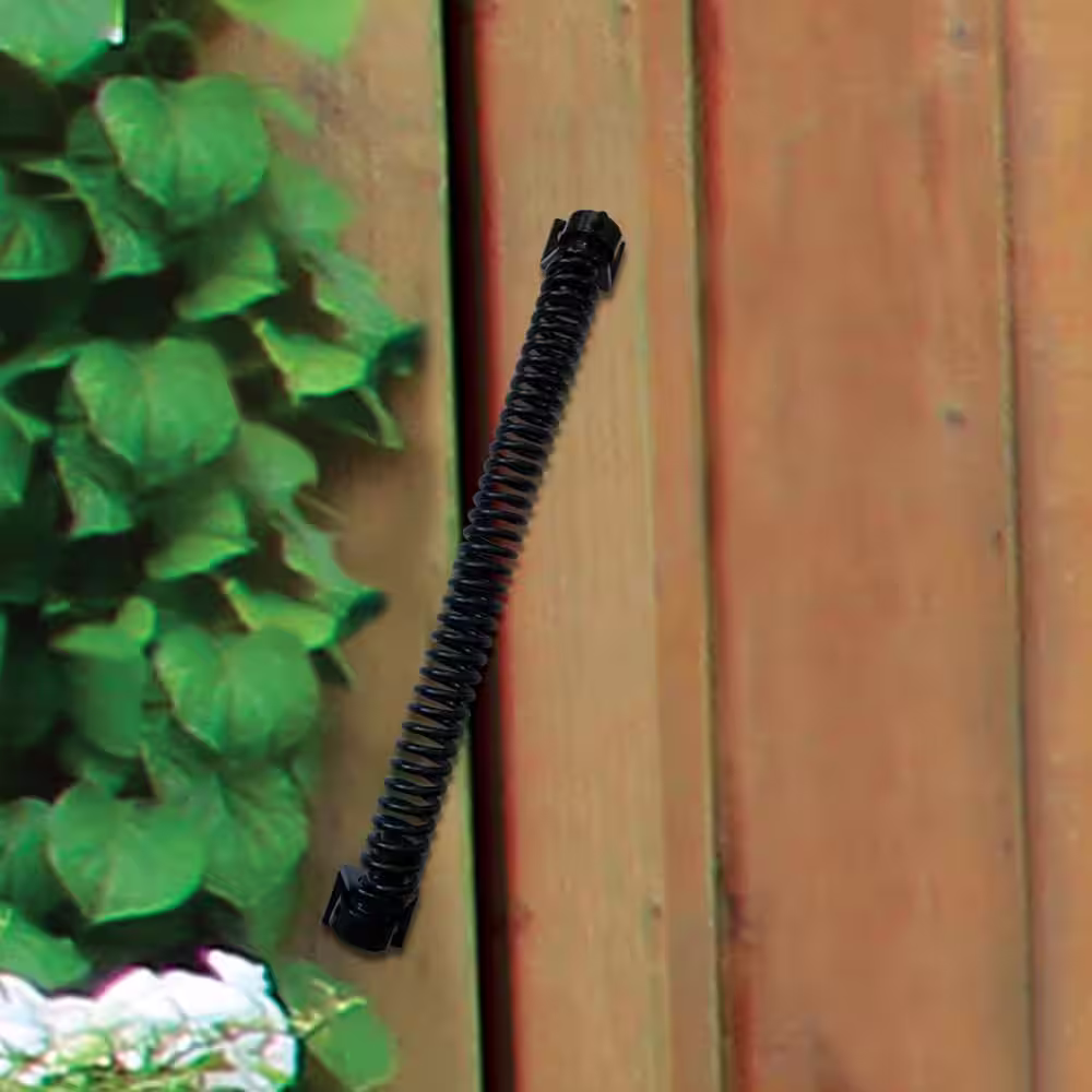 NUVO IRON 13 in. Black Galvenized Steel Self Closing Gate Spring for 84 in. Gates