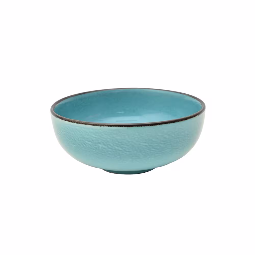 222 Fifth 12-Piece Casual Aqua Porcelain Dinnerware Set (Service for 4)