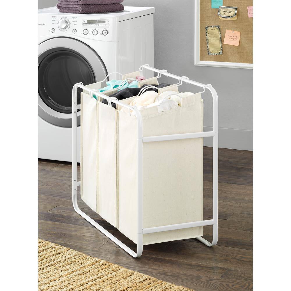 Whitmor Retro Triple Laundry Sorter