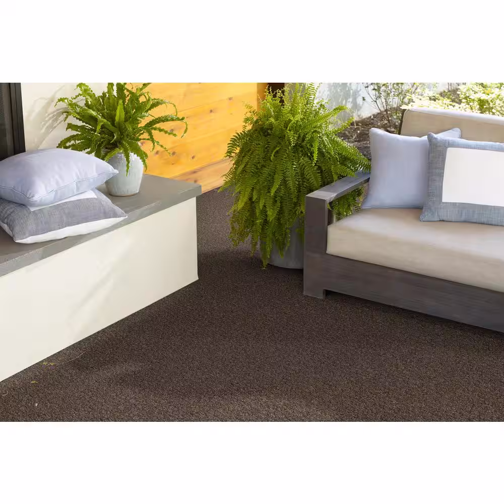 TrafficMaster Toulon 12 ft. Wide x Cut to Length Indoor/Outdoor Cobblestone Artificial Grass