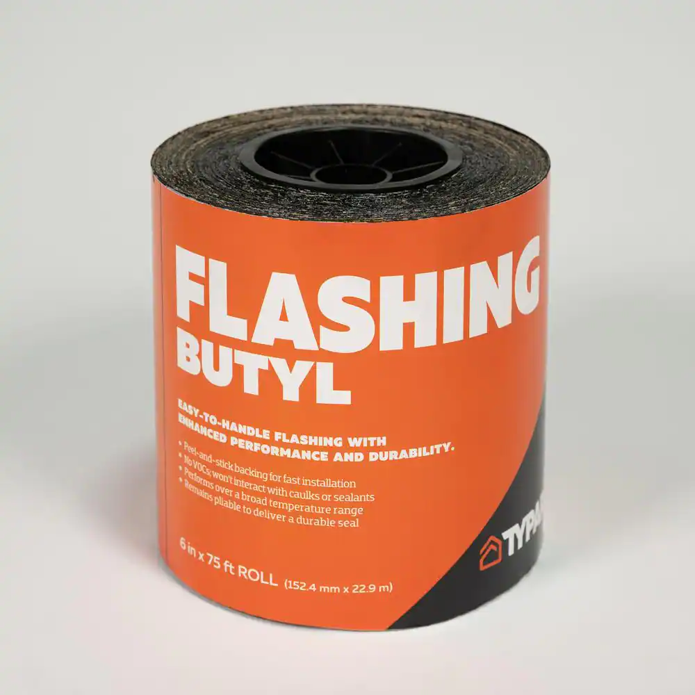 Typar 4 in. x 75 ft. Butyl Rubber Copolmer Window and Door Flashing Roll