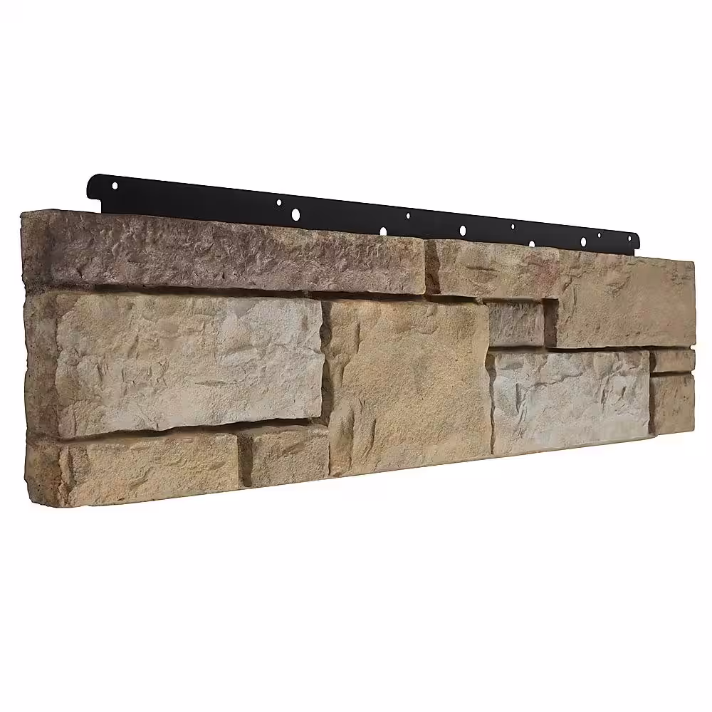 Boral 8 in. x 36 in. Versetta Stone Tight-Cut Corner Plum Creek Siding (6-Bundles)