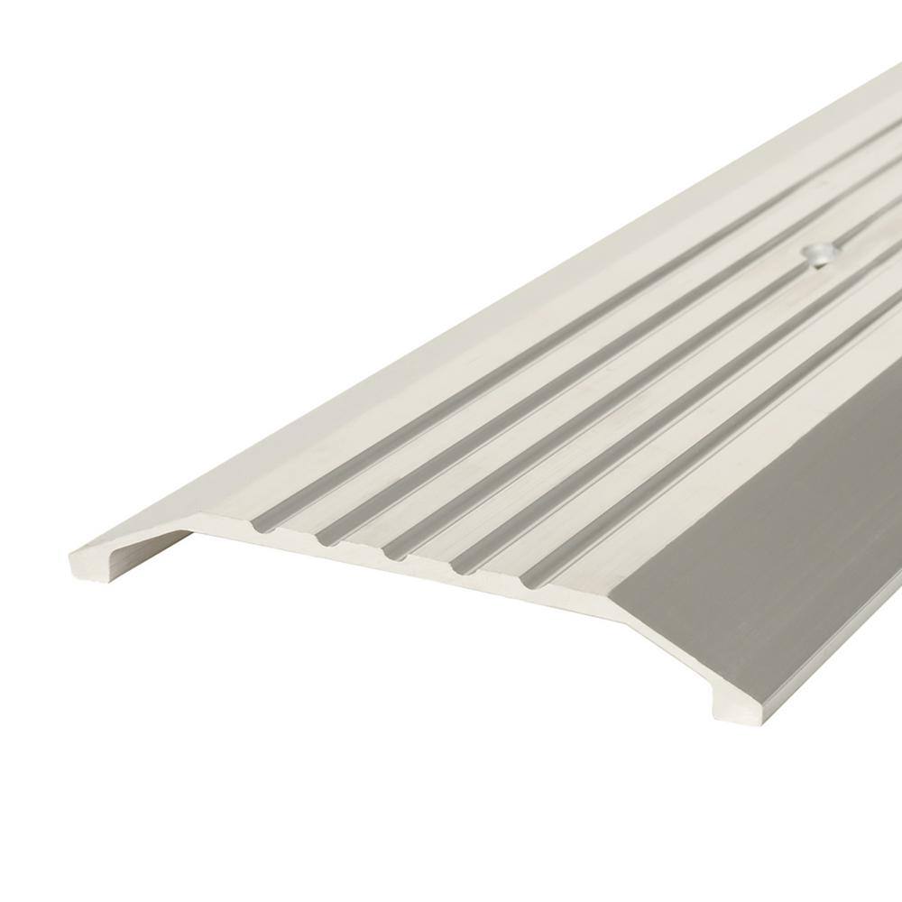 M-D Building Products 3-7/8 in. x 1/2 in. x 36 in. Silver Aluminum Commercial Flat-Profile Threshold