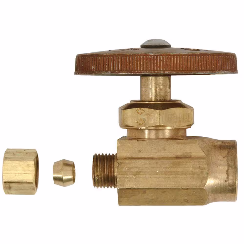 BrassCraft 1/2 in. Sweat Inlet x 1/4 in. Compression Outlet Multi-Turn Straight Valve