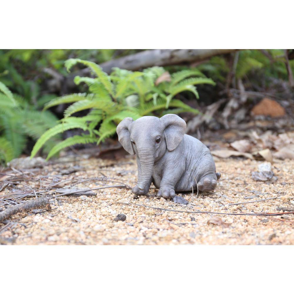 Hi-Line Gift Chubby Elephant Sitting Statue