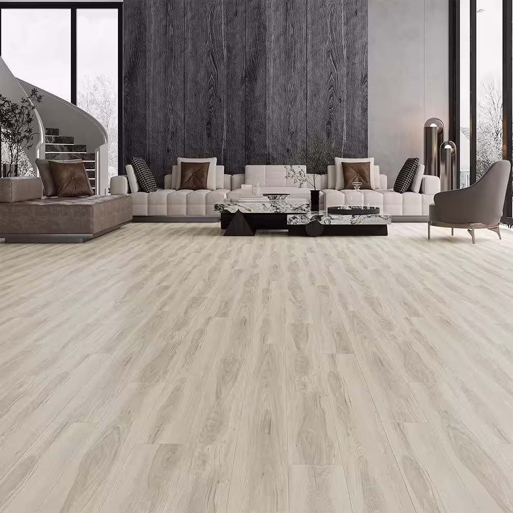 ACQUA FLOORS Grand Tigris 12 mil x 6 in. W Glue Down Waterproof Luxury Vinyl Plank Flooring (42.37 sq. ft./case)
