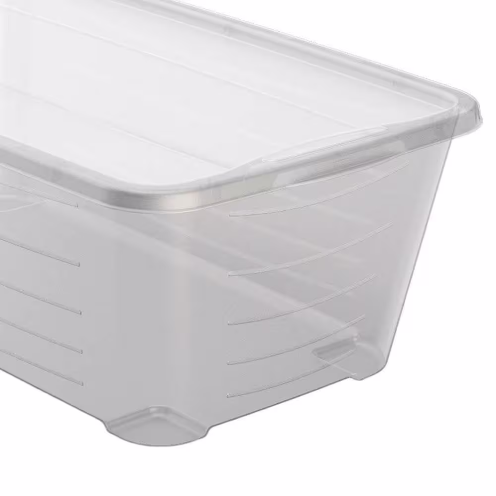 Life Story Durable 6.0 Qt. Clear Shoe and Closet Storage Box Container (24-Pack)