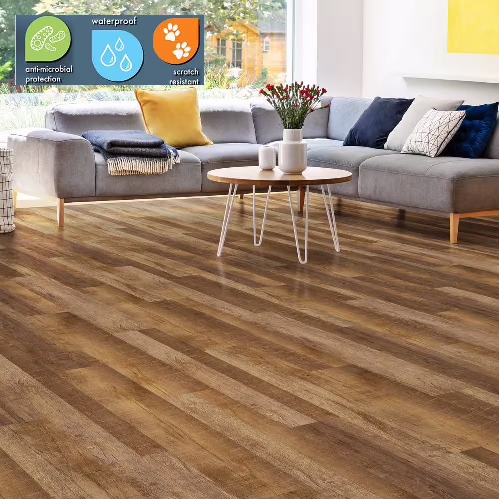 Lifeproof Copperhill 6 MIL x Multi-Width x 48 in. L Click Lock Waterproof Luxury Vinyl Plank Flooring (546.8 sqft/pallet)
