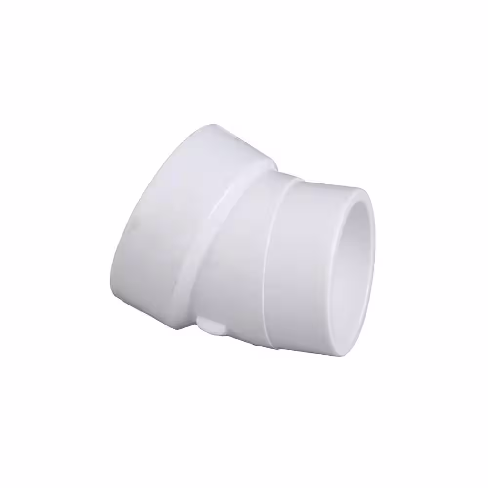 VPC 2 in. PVC DWV 22-1/2-degree Hub x SPG Street Elbow Fitting