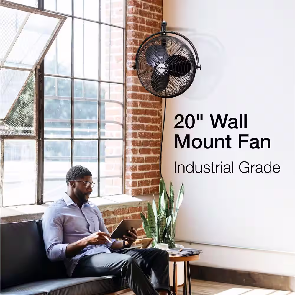 Air King 20 in. Industrial Grade Wall Mount Fan