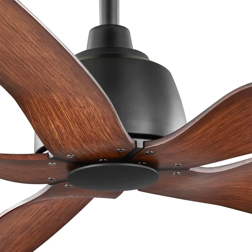 Home Decorators Collection 60 in. Sirrine Indoor/Outdoor Matte Black Smart Ceiling Fan with Remote Control Powered by Hubspace