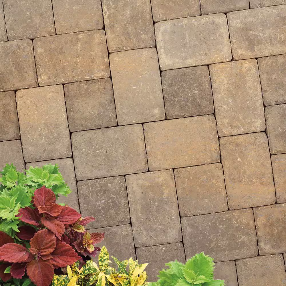 Pavestone Plaza 8.27 in. L x 5.51 in. W x 2.36 in. H Rectangular Desert Blend Concrete Paver (360-Pieces/112 sq. ft./Pallet)