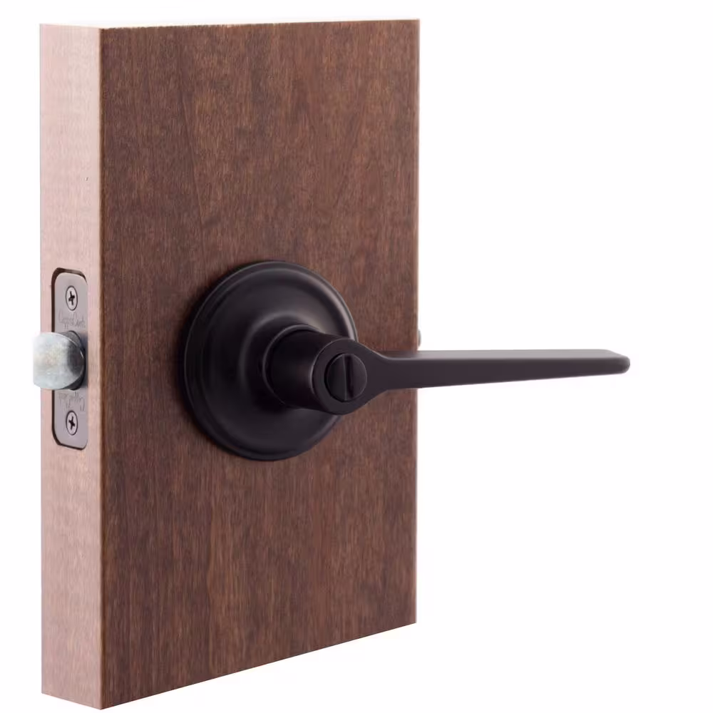 Copper Creek Contemporary Zane Black Bed/Bath Door Handle