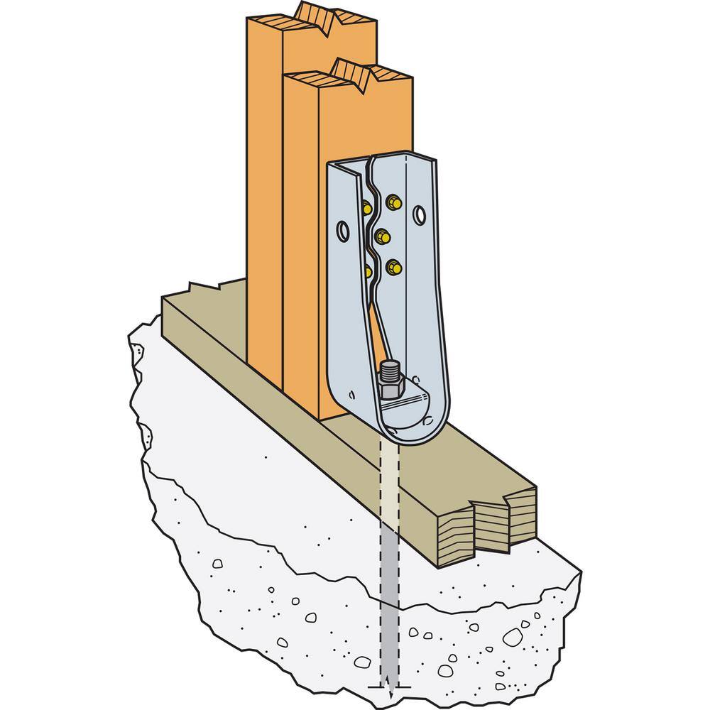 Simpson Strong-Tie HDU 8-11/16 in. Hot-Dip Galvanized Predeflected Holdown with Strong-Drive SDS Screws