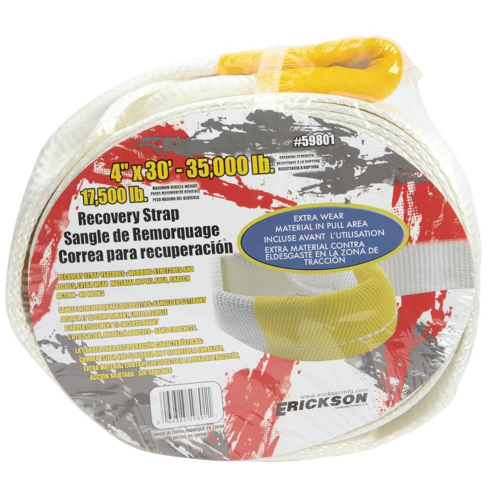 Erickson 4 in. x 30 ft. 35,000 lbs. Recovery Strap Bulk