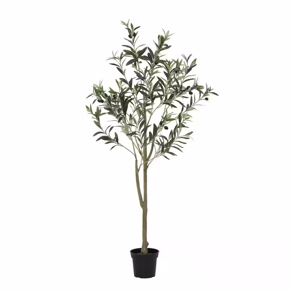 StyleWell 4.17 ft. Indoor Artificial Olive Tree